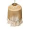 Hello Honey® 16" Coastal Pendant Lamp with Natural Paper Rope Shades, Fringe Detail and Iron Base
